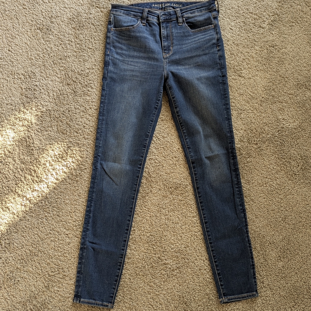 American Eagle Outfitters Dark Blue Skinny Jeans